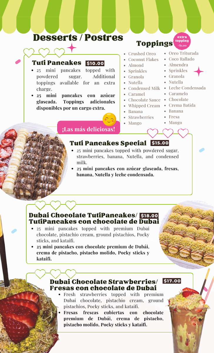 FruiTastik menu board