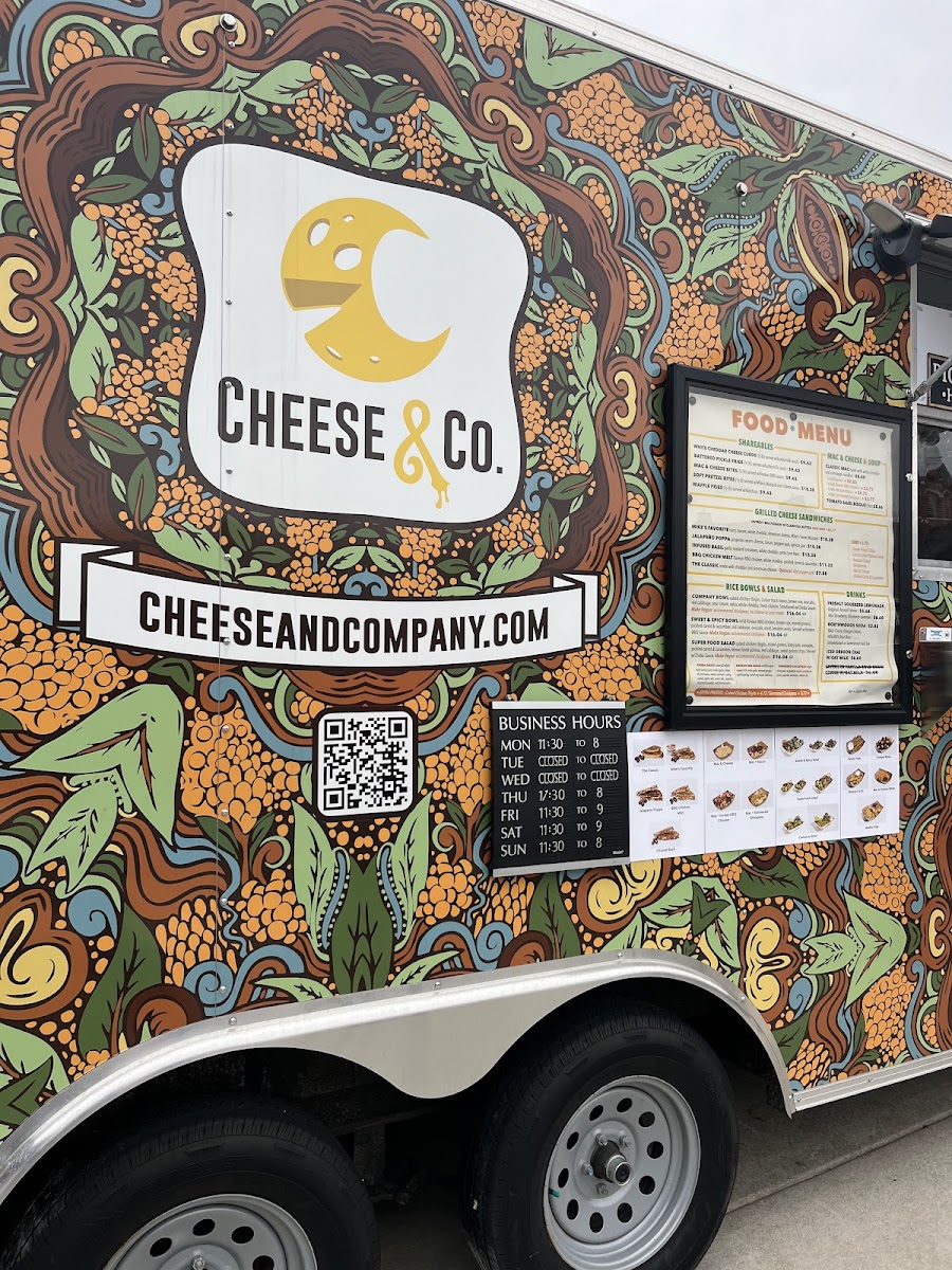 Cheese & Co. menu board