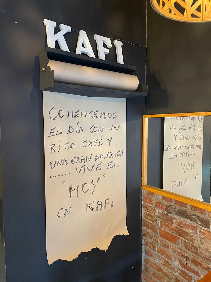 FIKA CoffeeShop & Delivery menu board