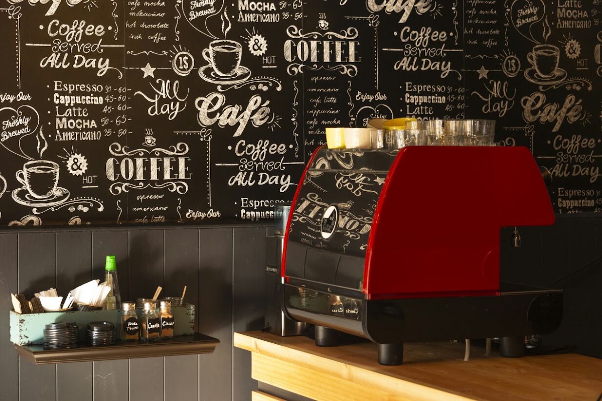 FIKA CoffeeShop & Delivery menu board