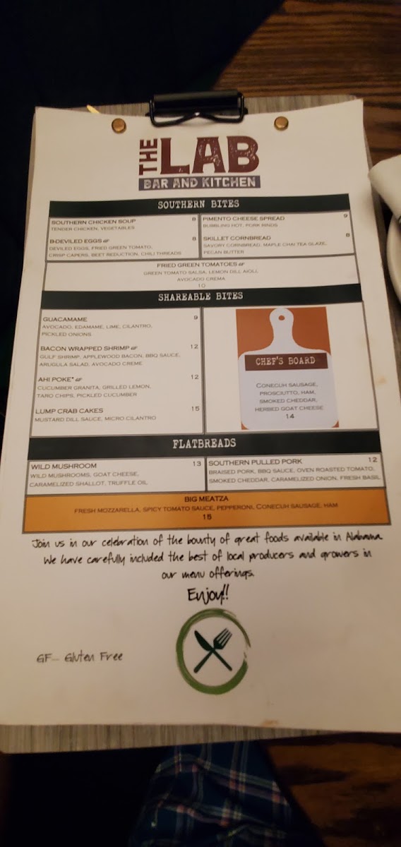 The Market Café menu board