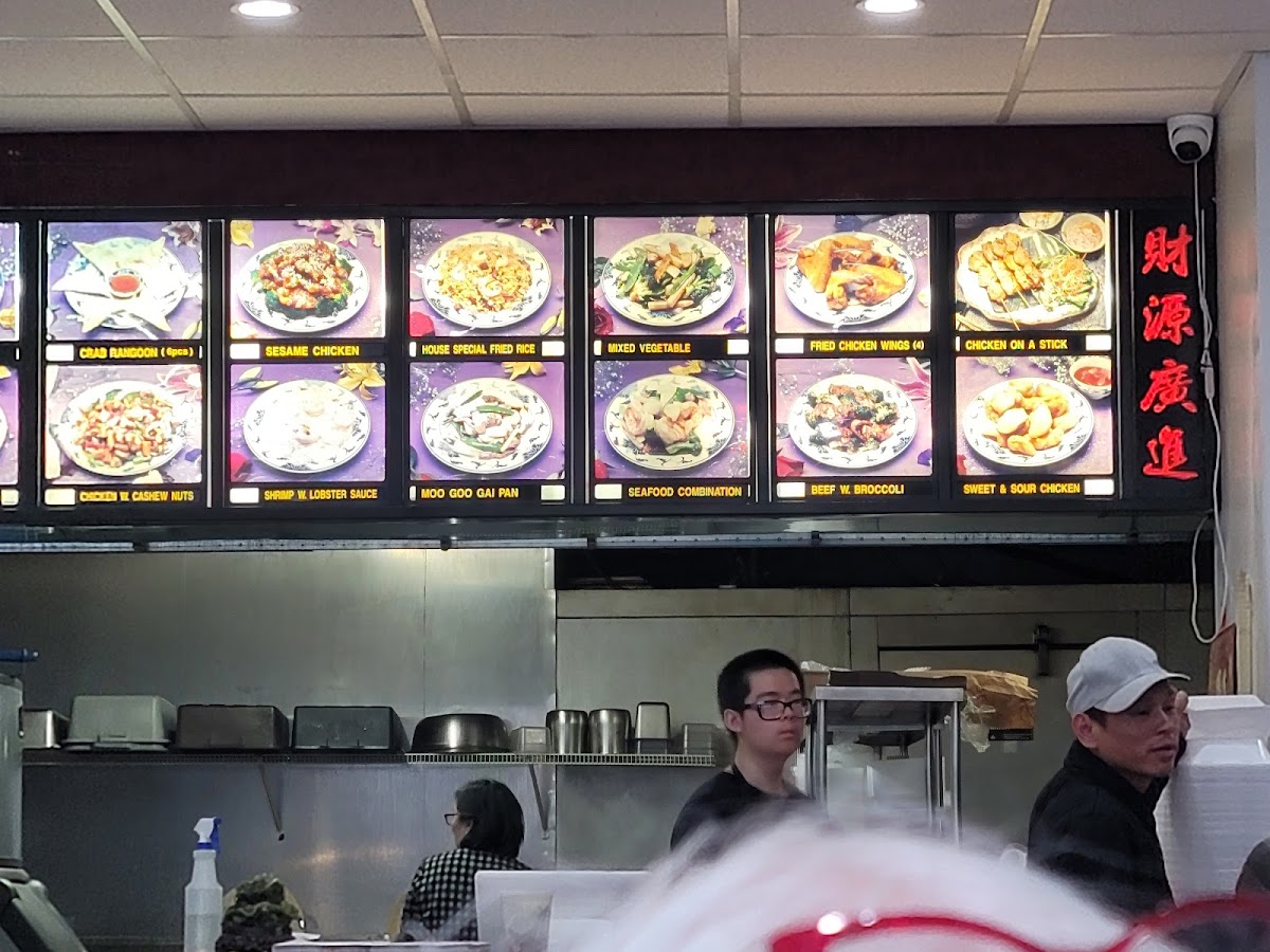China Panda menu board