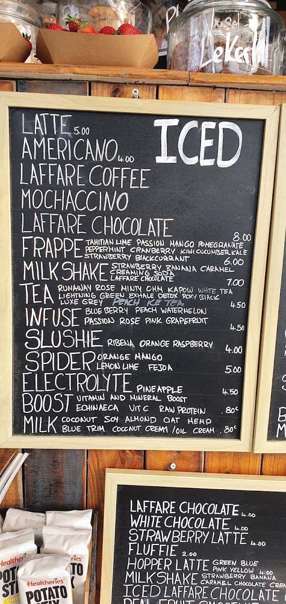 Magnet Cafe NZ menu board