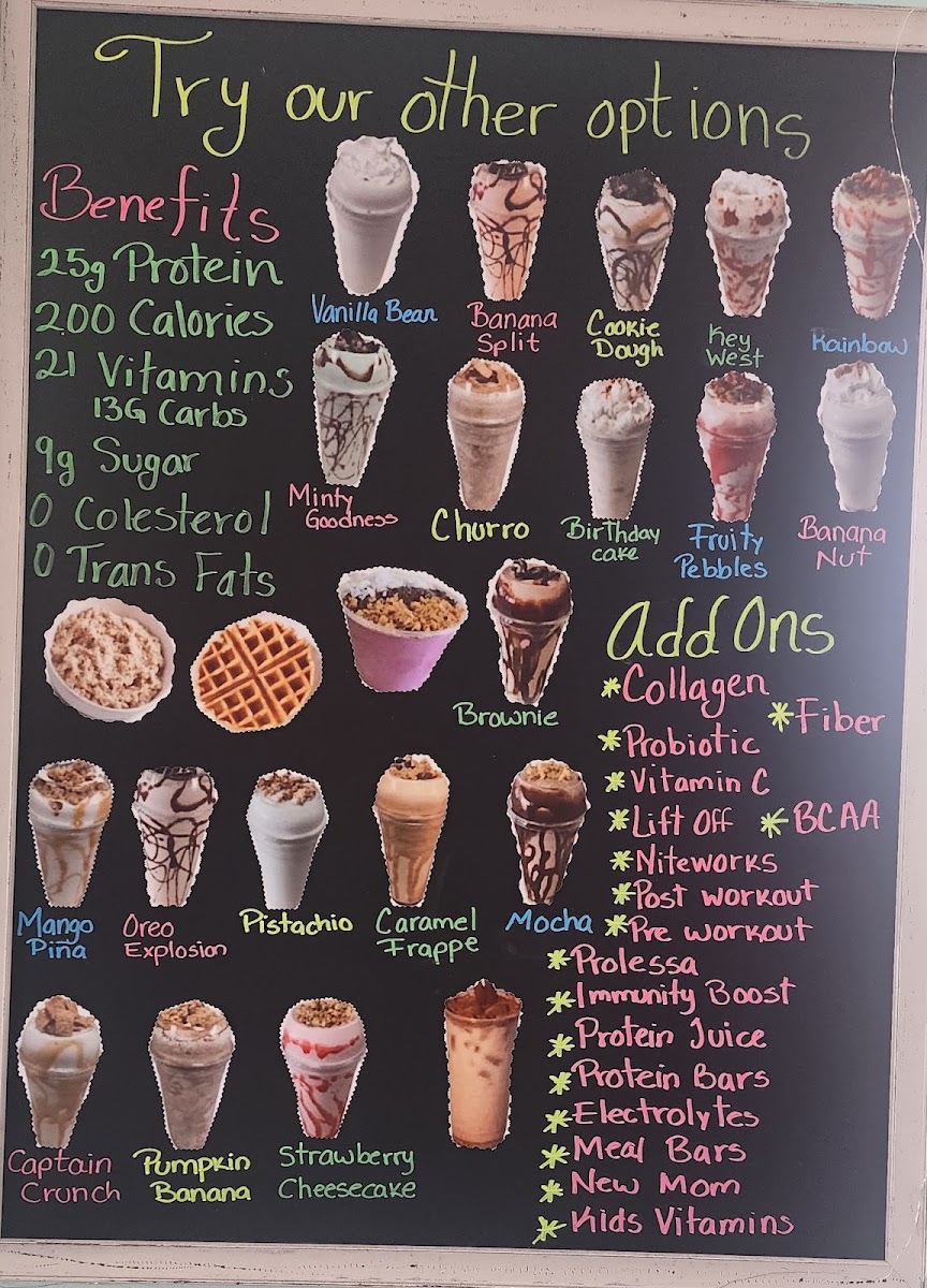 The Best Nutrition.la quinta menu board
