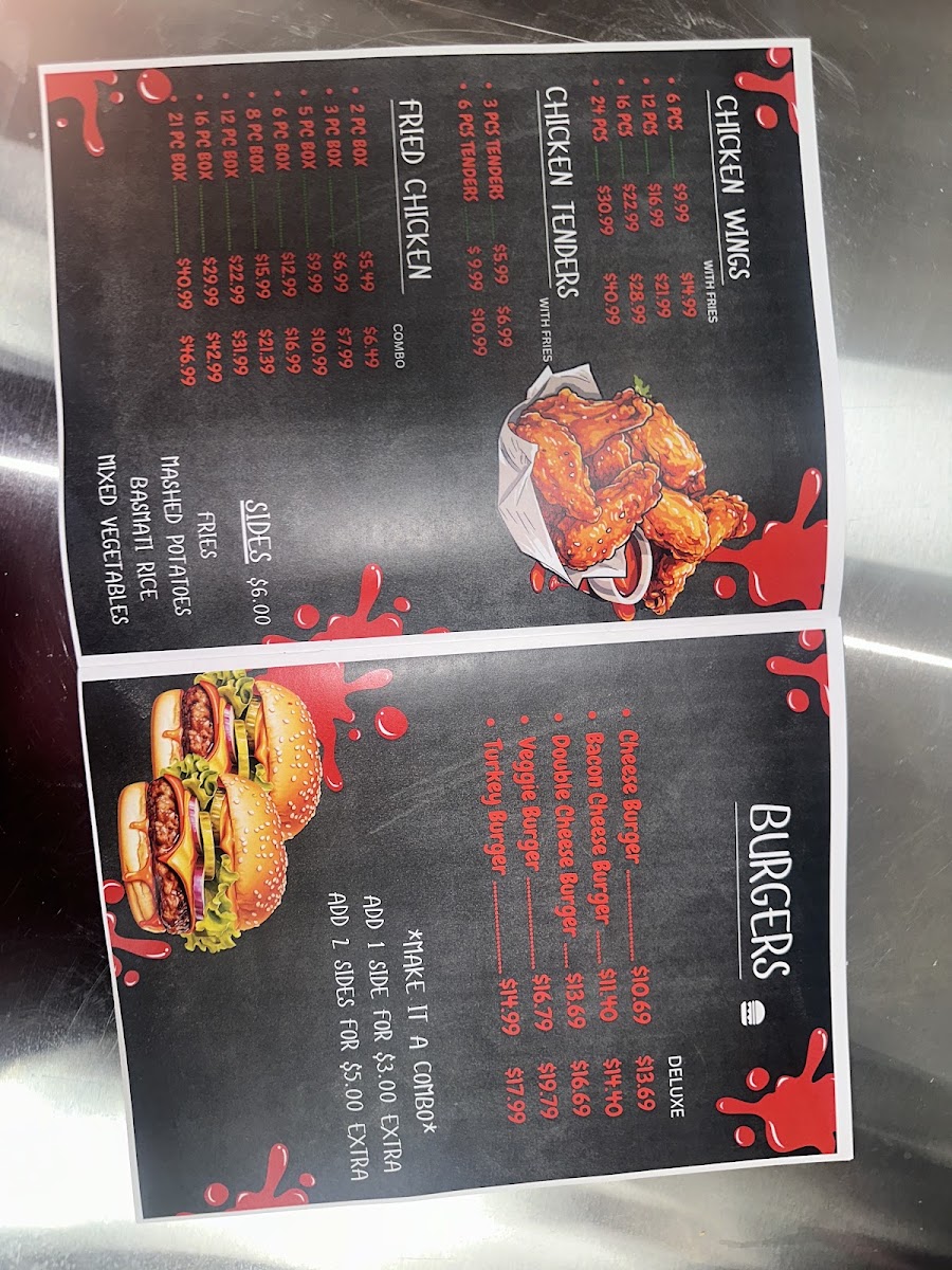 AJ Deli & مطعم باب اليمن bab al-Yemen restaurant menu board