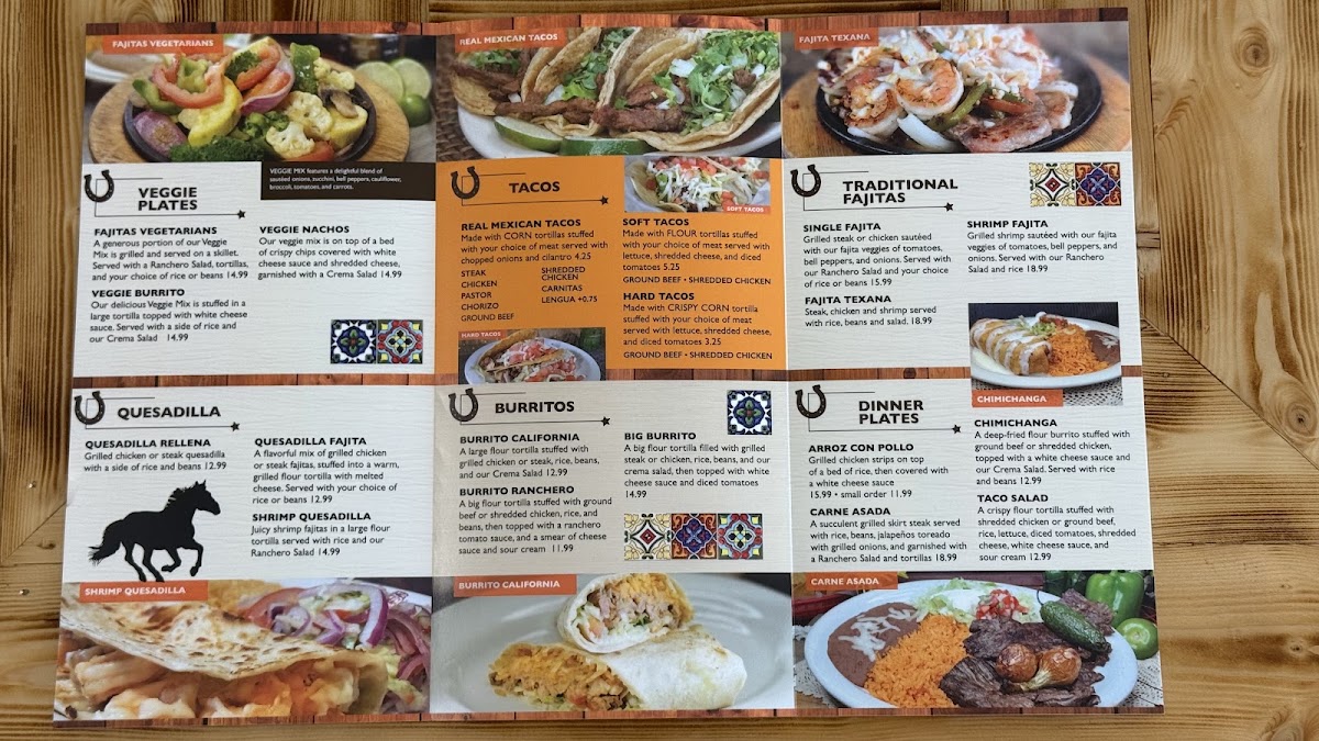 Mexi taco grill indy menu board