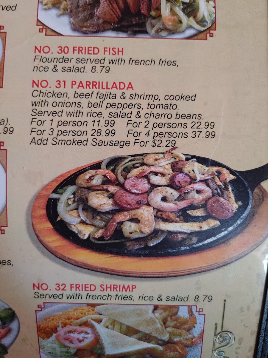 Taqueria La Escondida menu board
