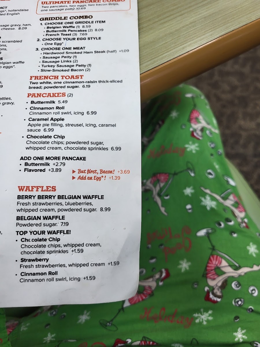 Jimmy's Egg menu board