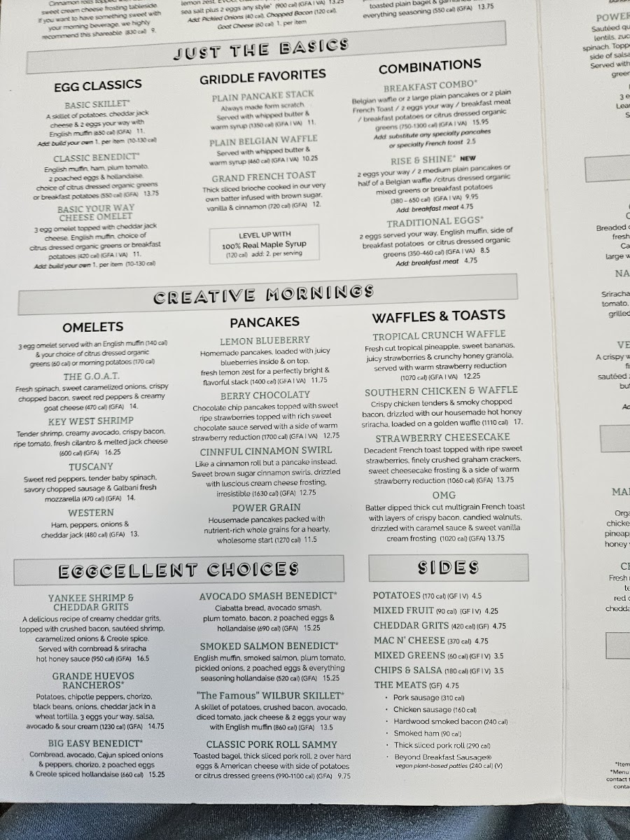 Turning Point Camp Hill menu board