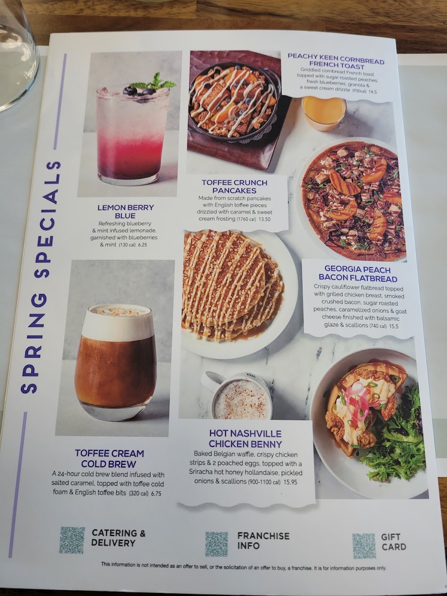 Turning Point Camp Hill menu board