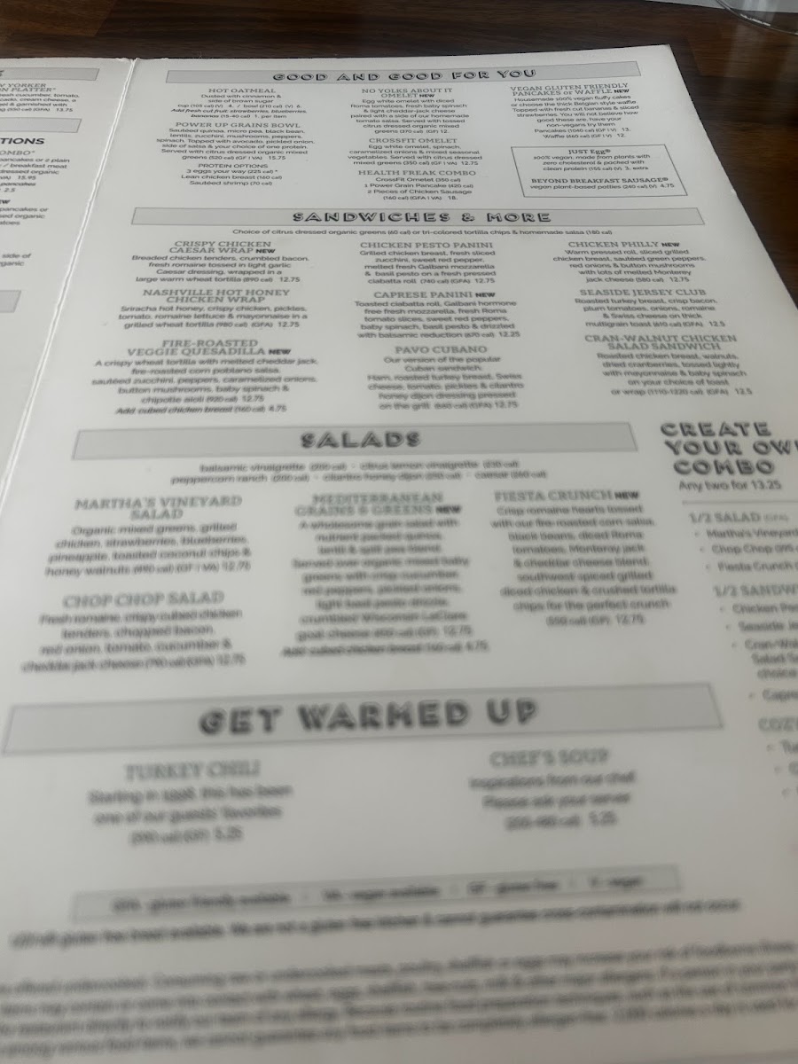 Turning Point Camp Hill menu board