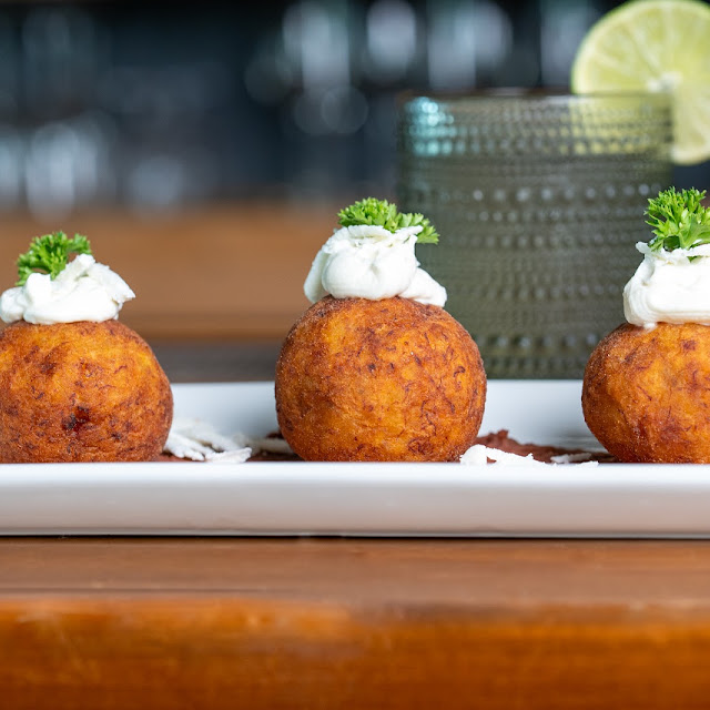 Stuffed Plantain Balls