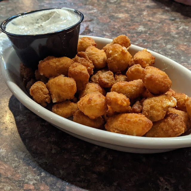 Jalapeno Cheese Curds with Pepper Oil Ranch