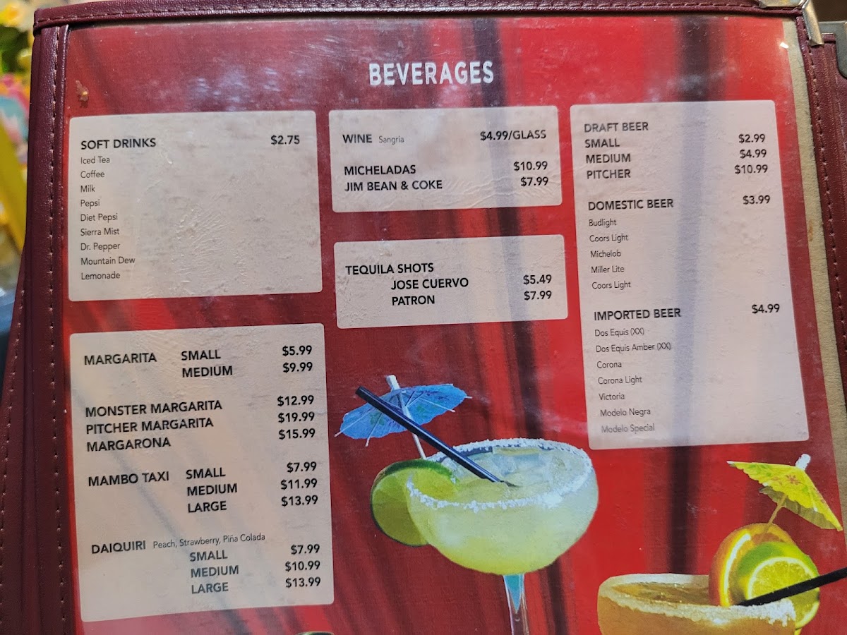 El Portal #2 menu board