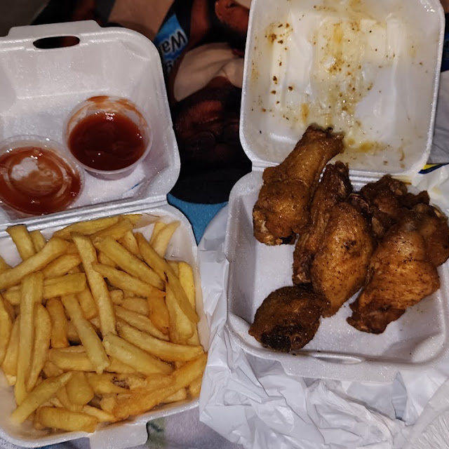 6 Lemon Pepper Wings and Fries