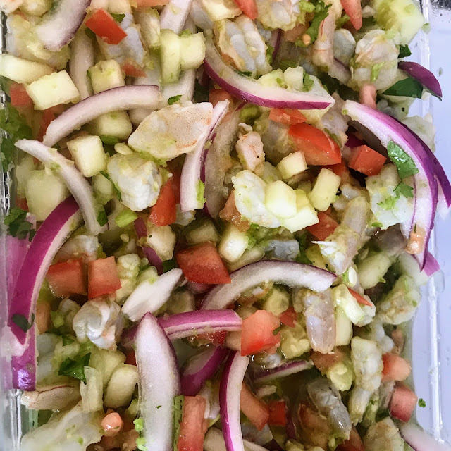 Tostada De Ceviche De Camaron