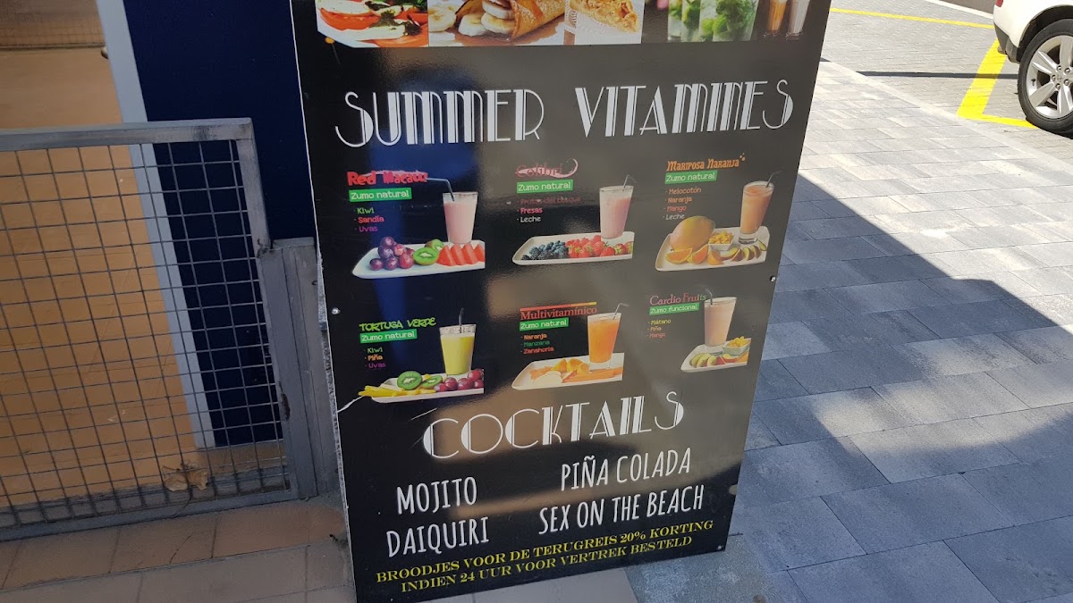Eetcafe Lisa menu board