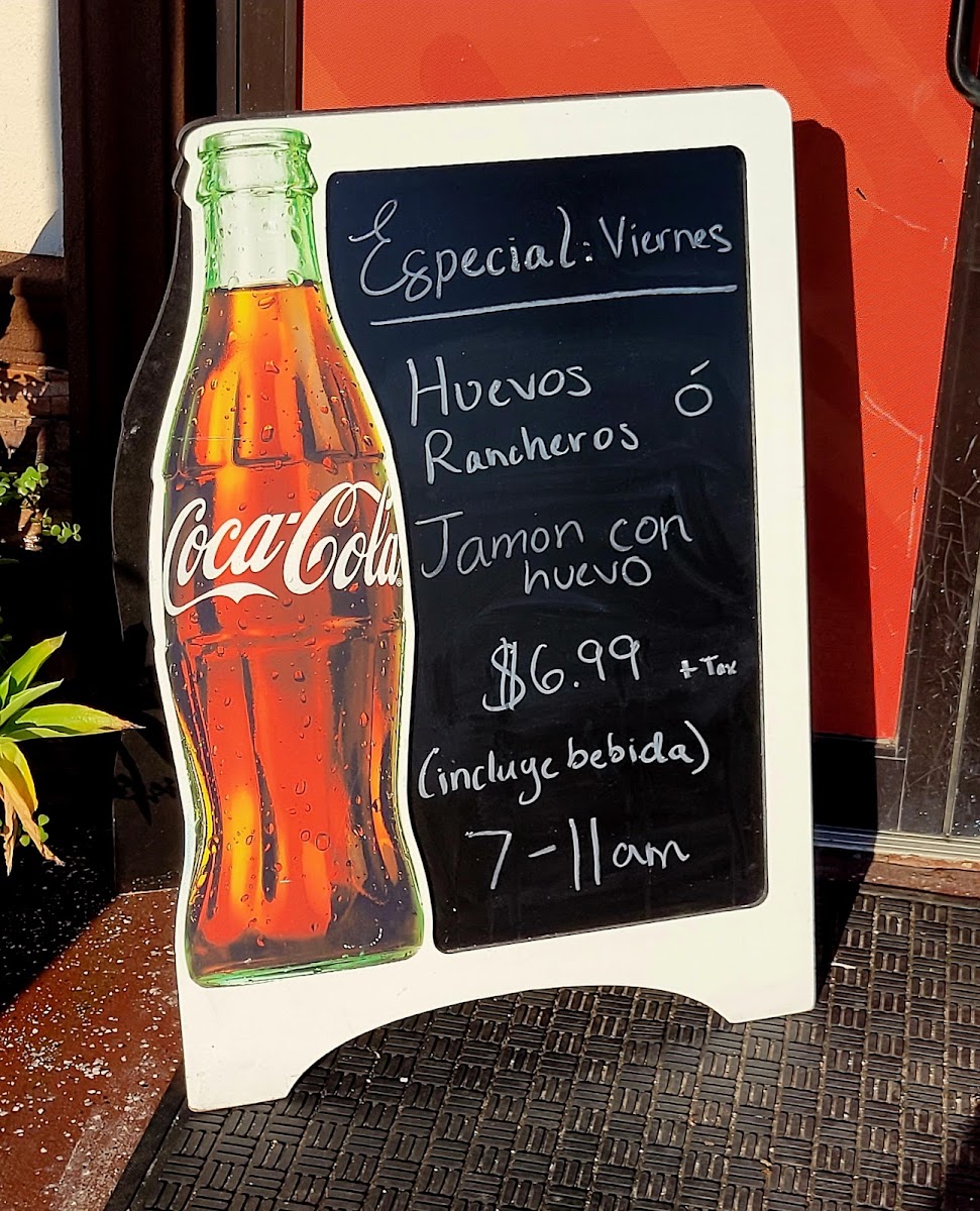 Mi Chula #3 menu board