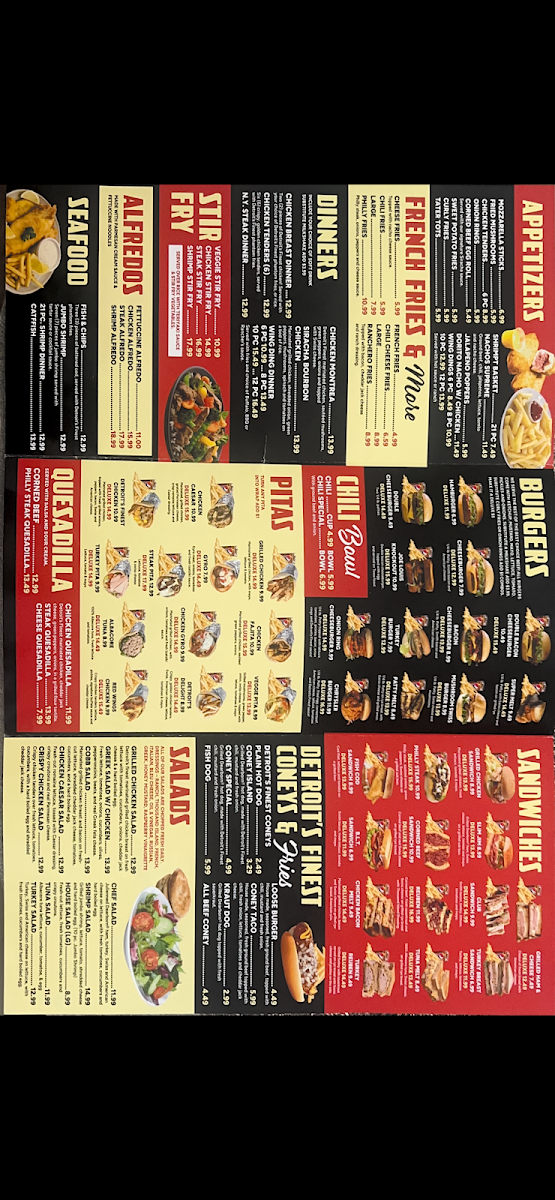 Detroit's Finest III menu board
