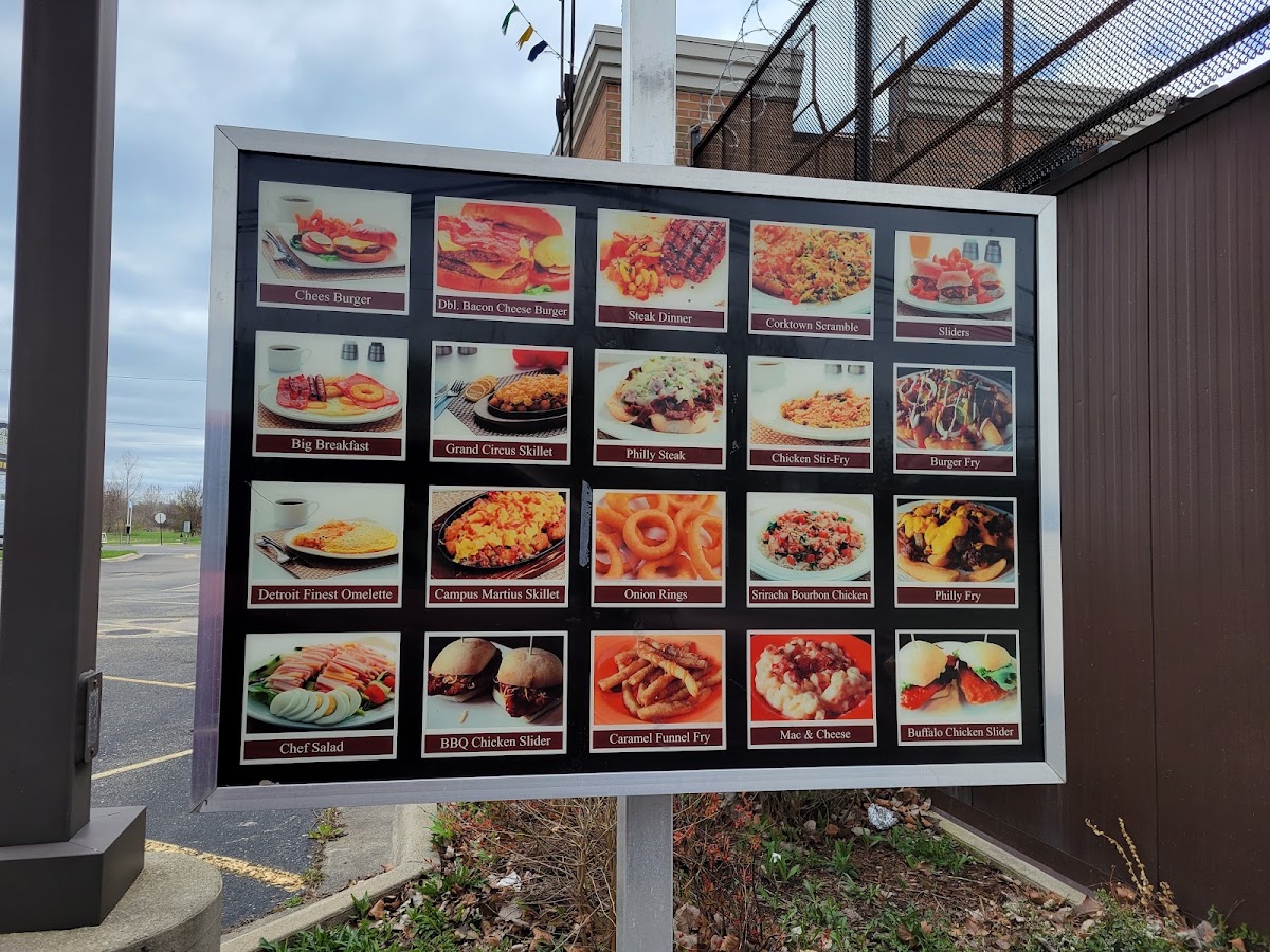 Detroit's Finest III menu board