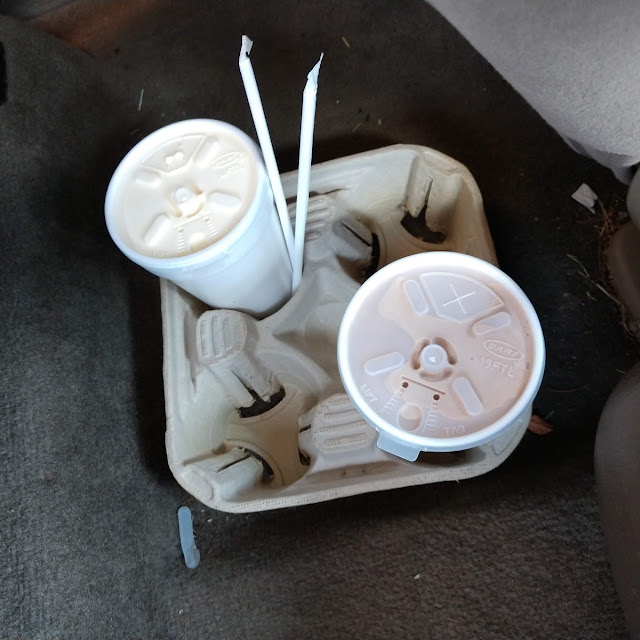 Chocolate Milkshake and a Vanilla Milkshake