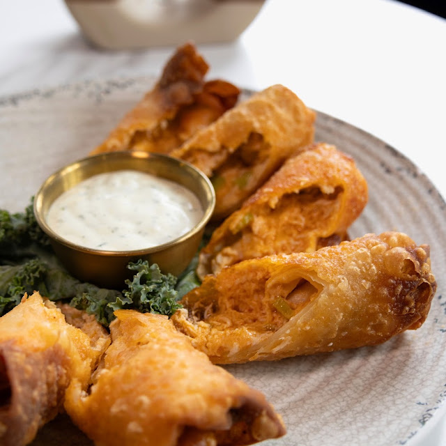 Buffalo Chicken Egg Rolls