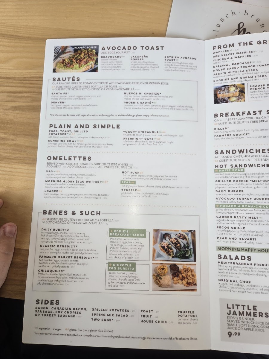 Daily Jam menu board