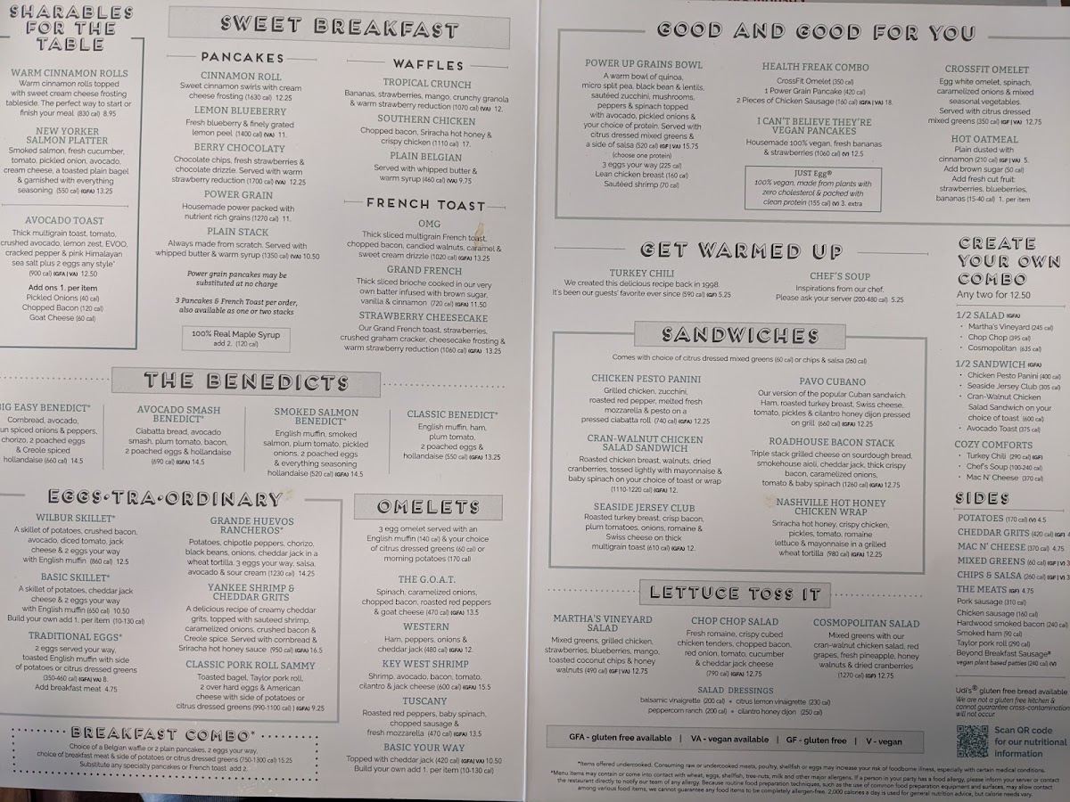 Turning Point of Newtown menu board