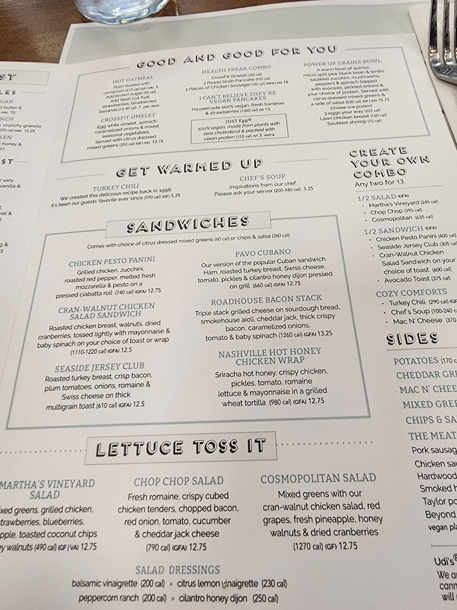 Turning Point of Newtown menu board