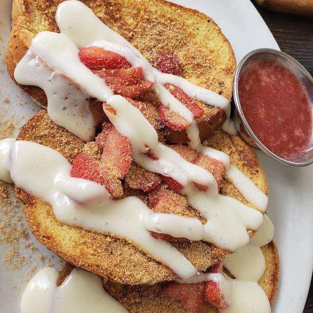 One Strawberry Cheesecake French Toast