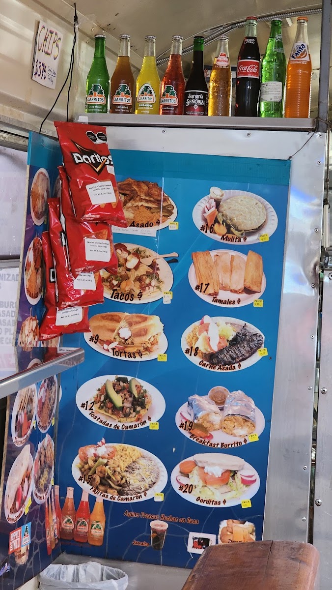 Mexican Food, Taco Bus, Burley ID menu board