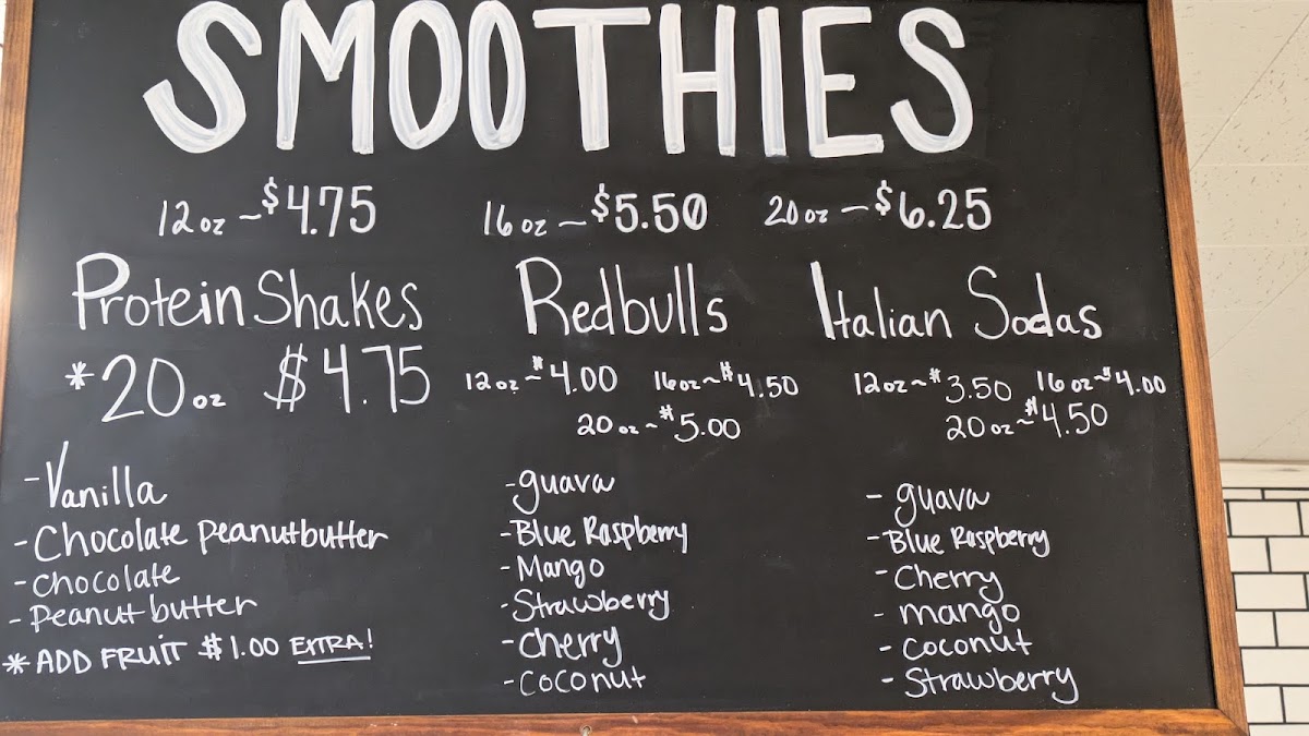 The Salad Bar menu board