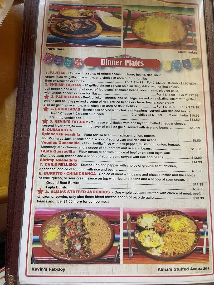 El Portal De Jaripo Inc. menu board