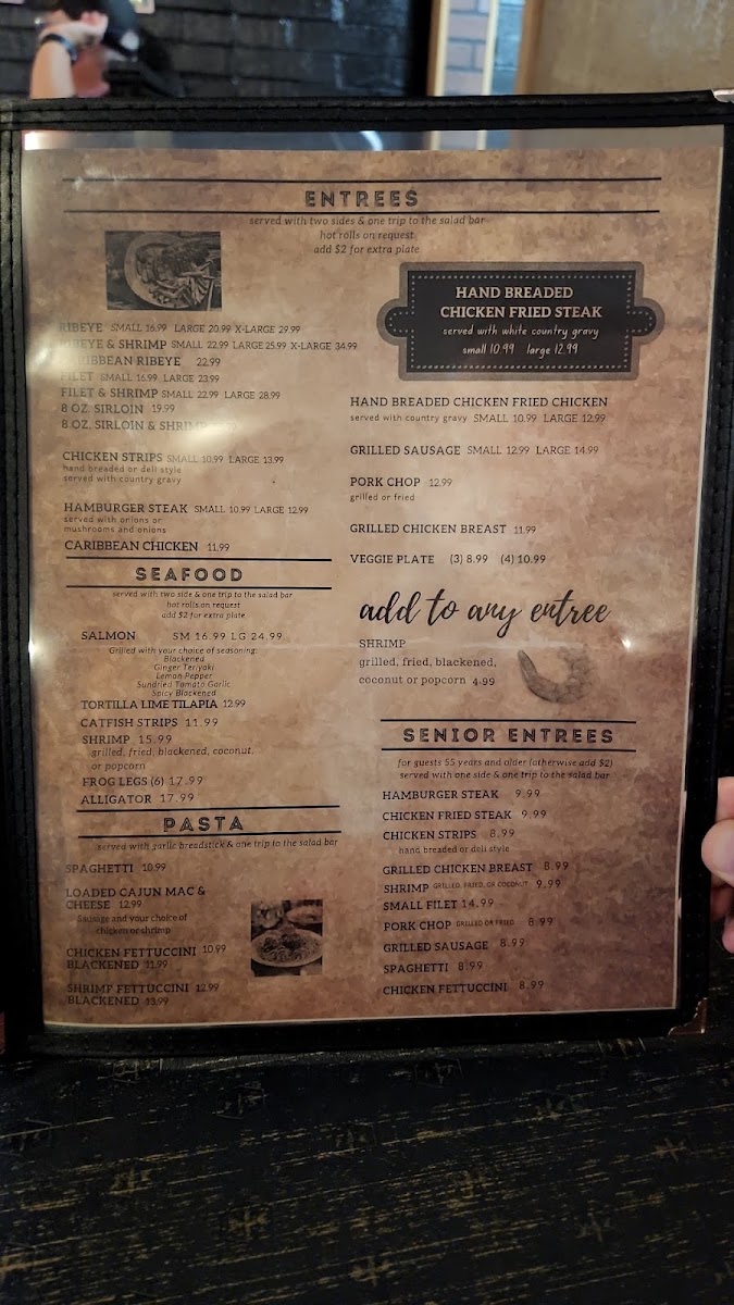 Floral & Hearty Diner menu board