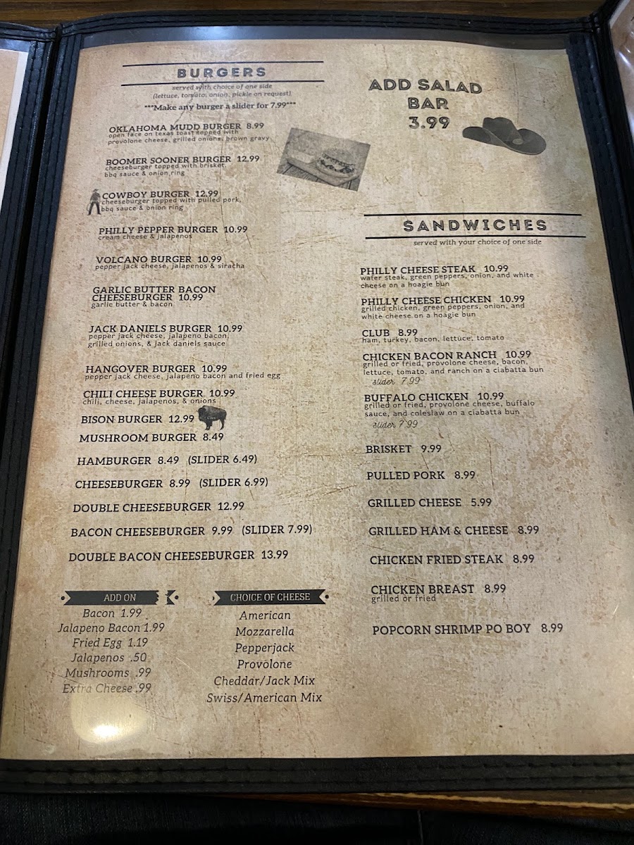 Floral & Hearty Diner menu board