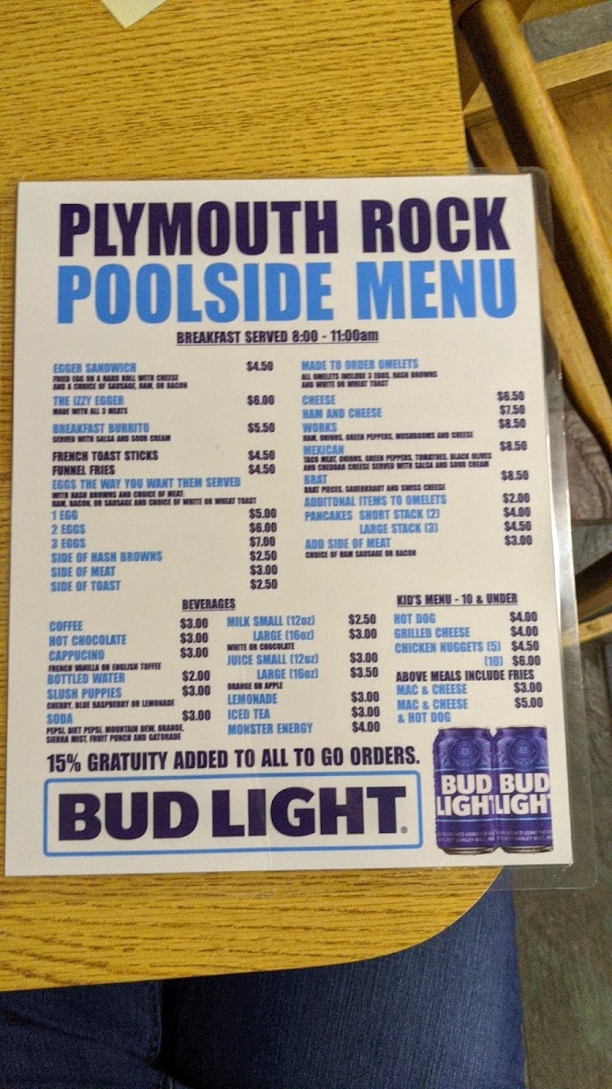 Plymouth Rock Poolside Restaurant
