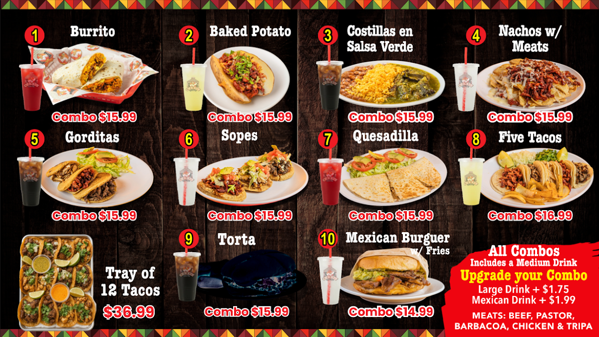 Chicken Pullita - Weatherford menu board