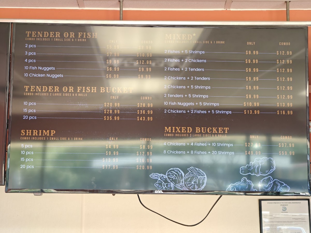 The HEN HOUSE louisiana homestyle fried chicken menu board