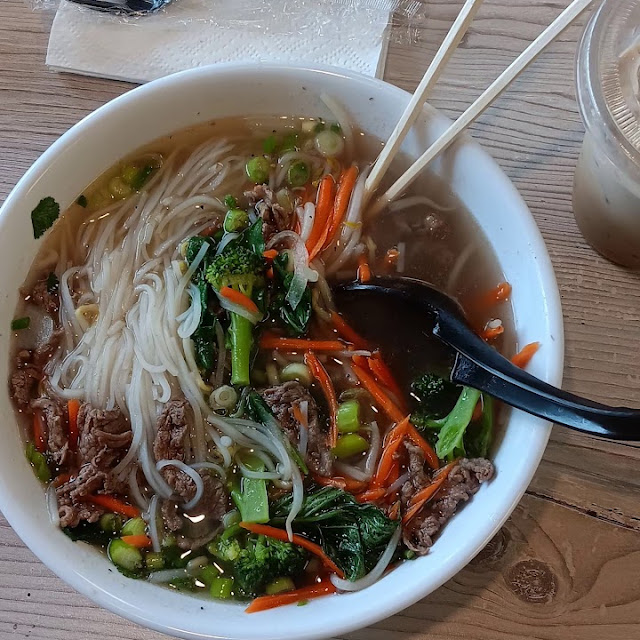 Beef Pho Whit Salt and Pepper Squid