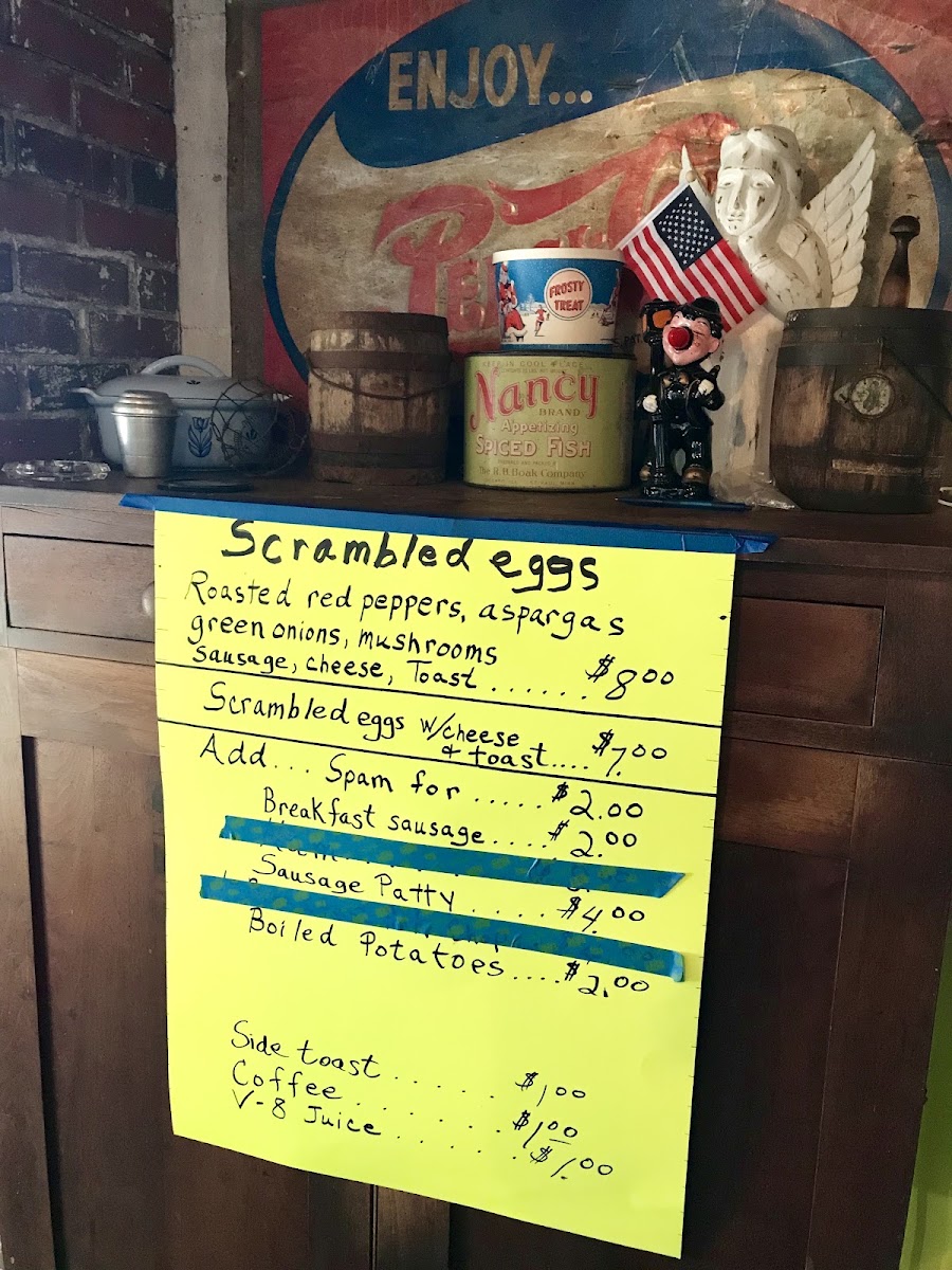 Fish Shack menu board