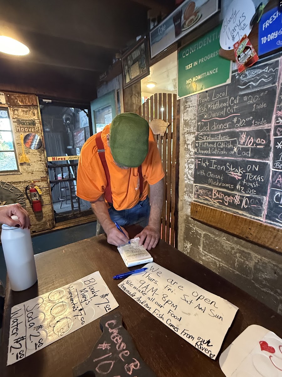 Fish Shack menu board