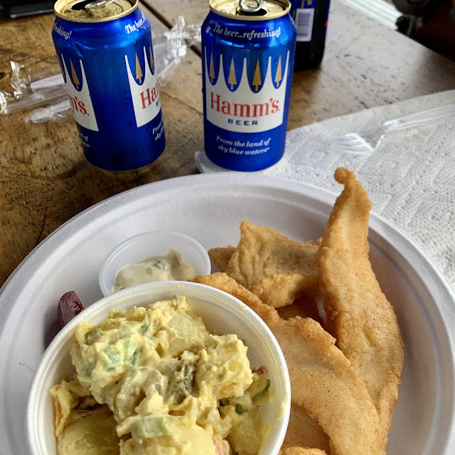 Catfish and Smoked Potato Salad