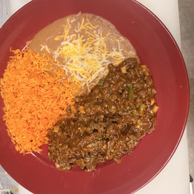 Beef Burrito with Rice & Beans