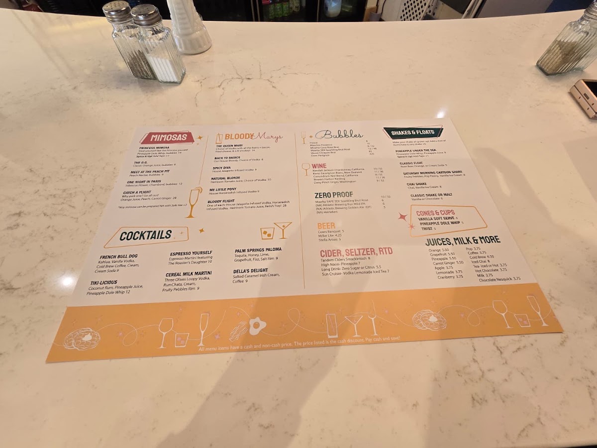 Sisters menu board