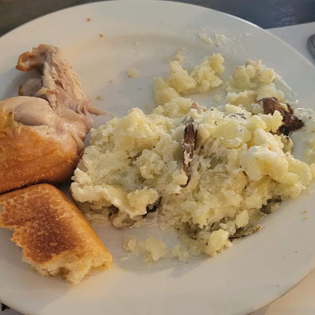 Fried Chicken and Baked Potato