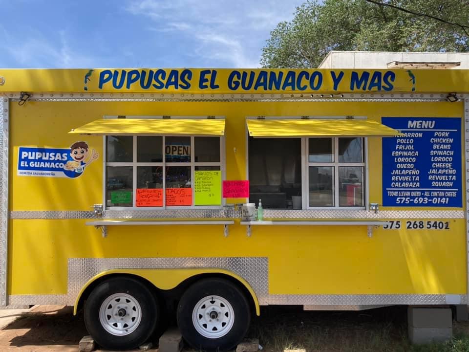 Pupusas El Guanaco Y Mas menu board
