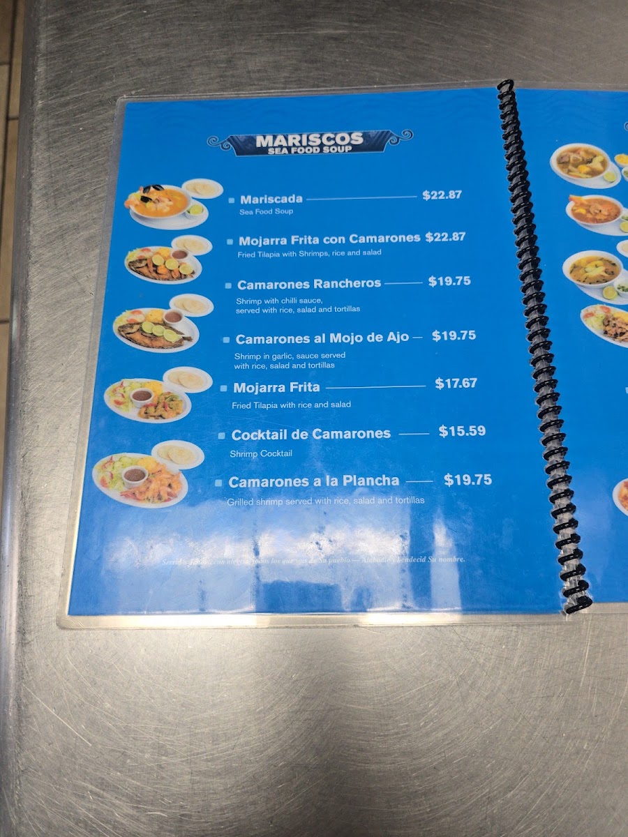Vos Pupusas West Lancaster menu board