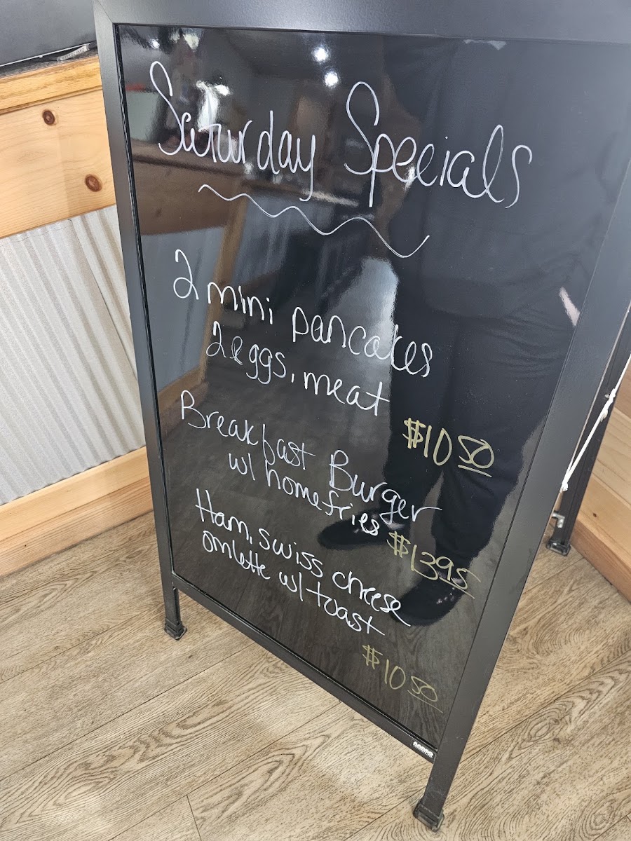 Patty Jean Country Restaurant menu board