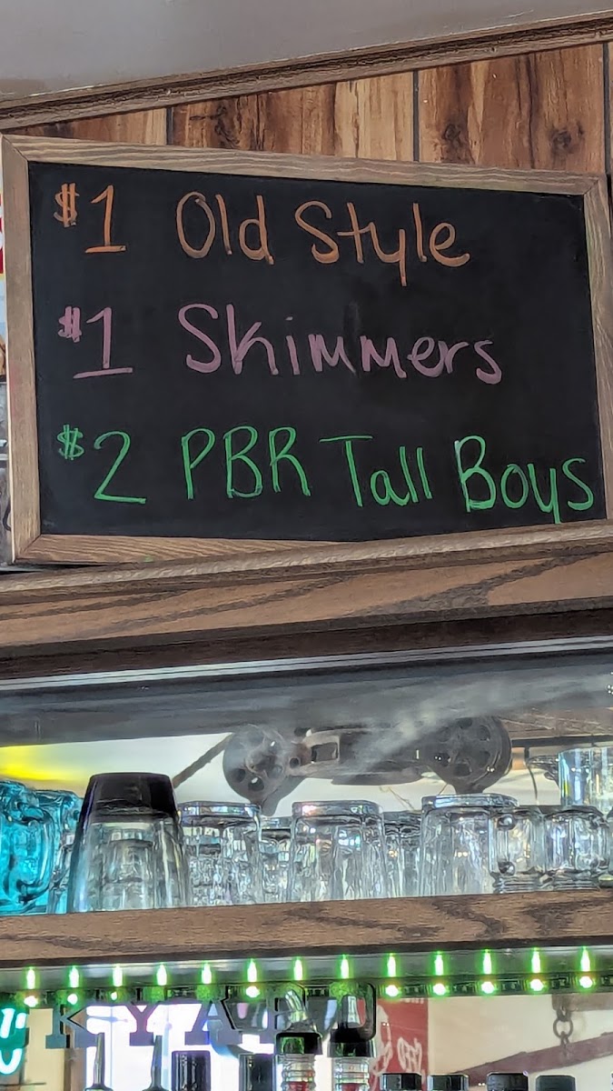 Stockyard Restaurant and Bar menu board