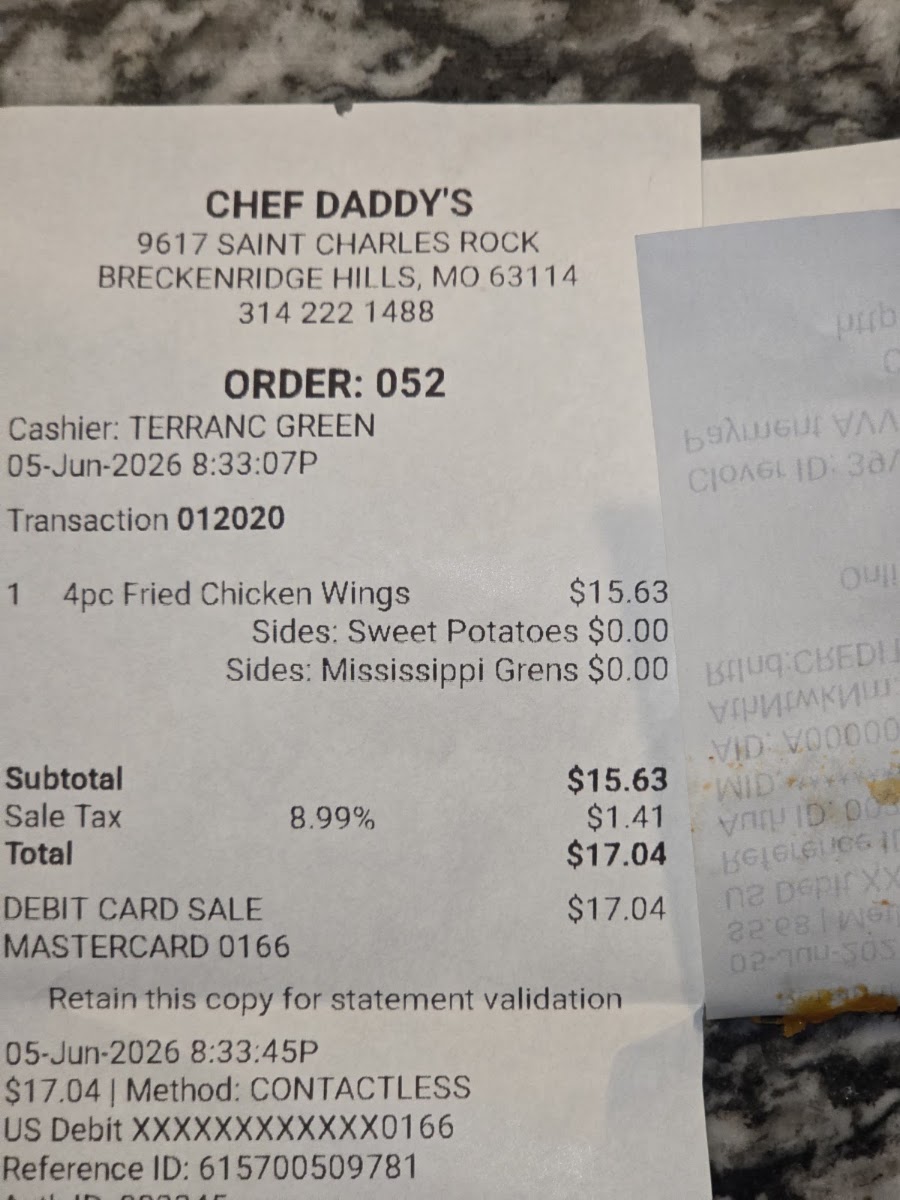 Chef Daddy's-STL menu board